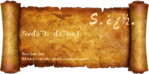 Sváb Ábel névjegykártya